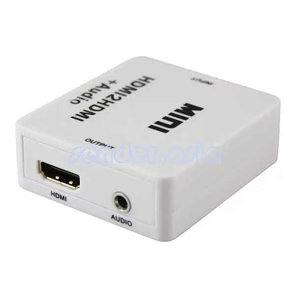 Mini HDMI to HDMI Audio Aux Converter 