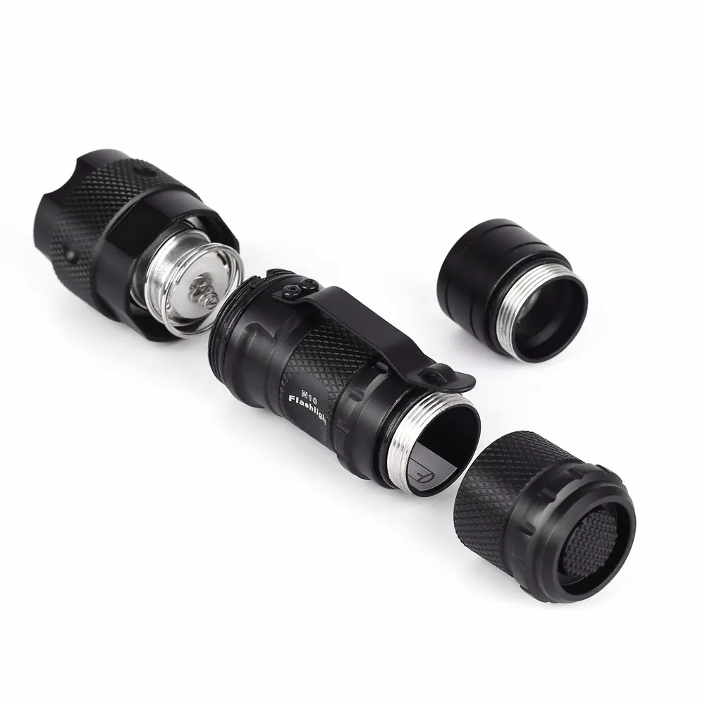 NITEKING N10 Cree XPE Q5 светодиодный вспышка светильник тактический фонарь светильник для 1 x CR123 батарея, 1x16340 или 1x14500