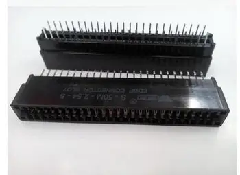 

5PCS us socket S-50M-2.54-5 50P 2.54 finger slot without ear S-50M-2.54-5