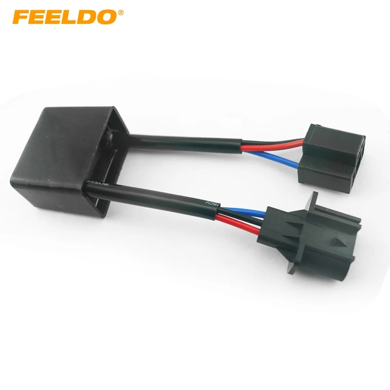 FEELDO 10Pcs Car Xenon HID Kit Anti-flicker Error Warning Canceller H4 To H13 Socket Free #AM4310 | Автомобили и мотоциклы