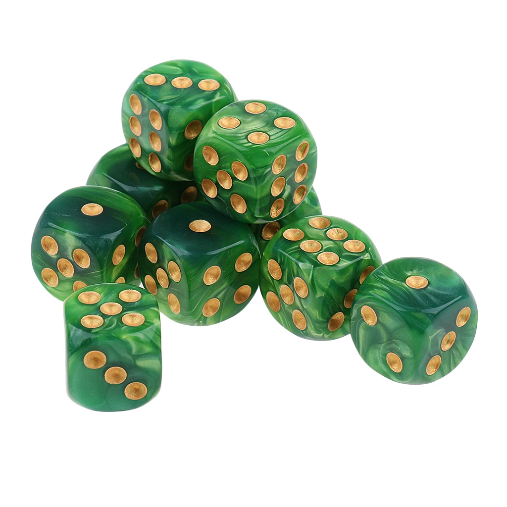 MagiDeal 30Pcs 16mm Six Sided D6 Dices Party Fun Toy for RPG MTG DND Dungeons and Dragons Gambling Craps
