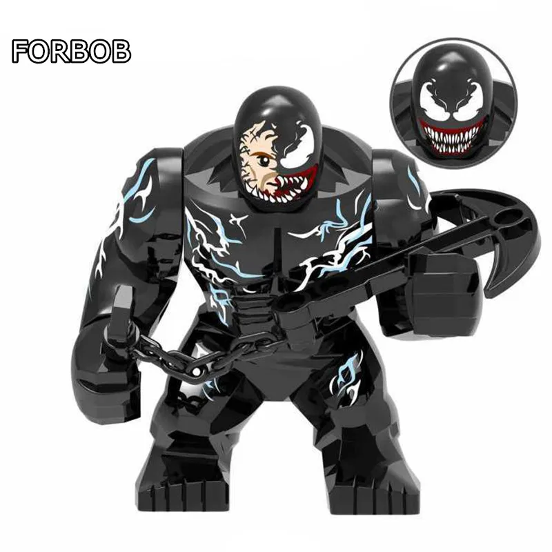 2019 New Compatible Legoing Black Venom Minifigs Figurines Building Blocks Toys for Boys Venom Figuras Model Building Kits Sets