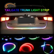 OKEEN car styling yellow turn signal font b led b font trunk font b strip b