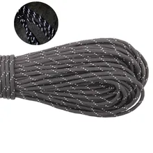 GEGEDA Reflective Paracord 550lb 7 Strand Survival 7strand 100FT Climbing Camping survival 550 paracord