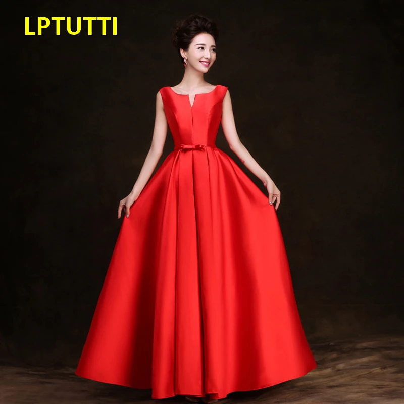 

LPTUTTI Satin Plus Size Gratuating New For Women Elegant Date Ceremony Party Prom Gown Formal Gala Luxury Long Evening Dresses