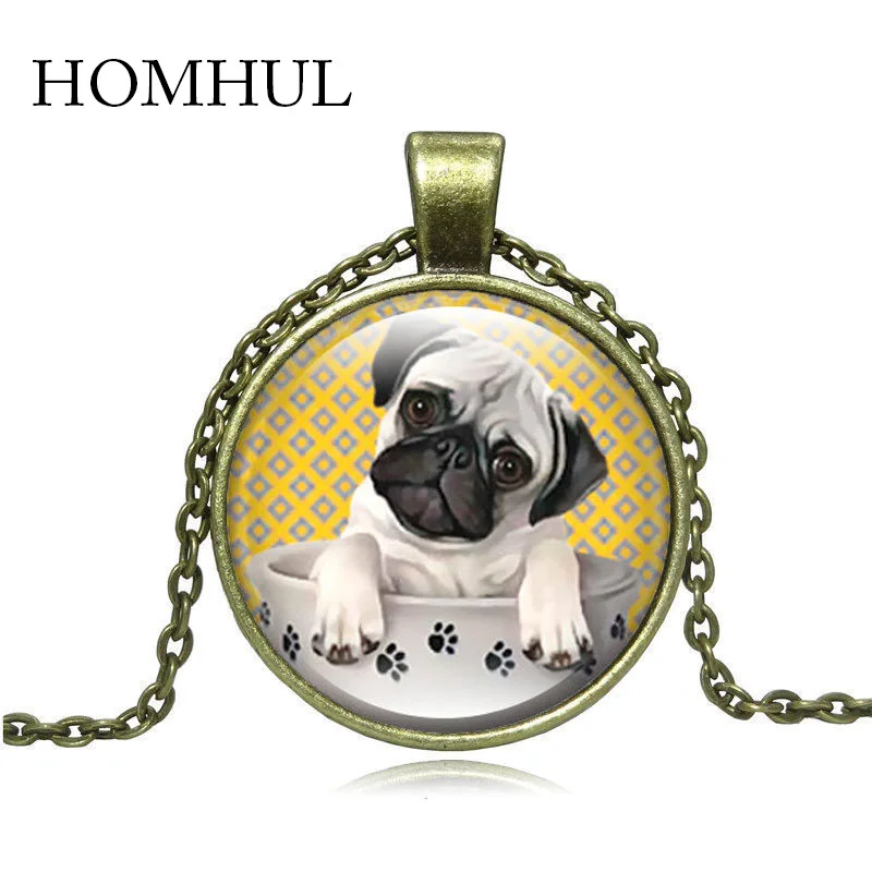 Dog Pendant Collar Necklaces Silver Chain Pendants 2017 New Fashion