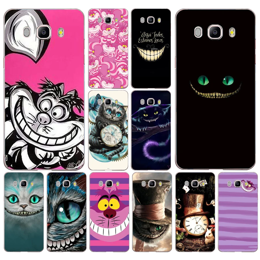 

027 Alice in Wonderland Chesire Cat Mask Soft Silicone Tpu Cover phone Case for Samsung j3 j5 j7 2016 2017 j330 j2 j6 Plus 2018