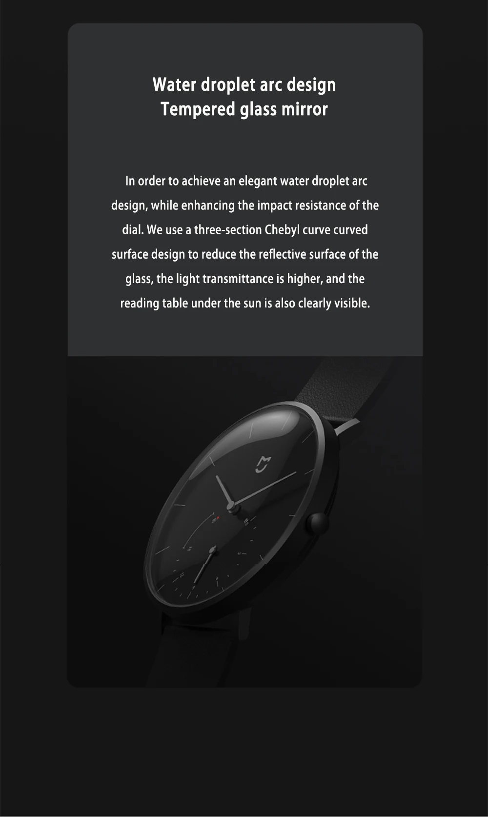 Оригинальные кварцевые часы Xiaomi Mijia с двойным циферблатом, водонепроницаемые умные часы с интеллектуальным напоминанием, Bluetooth 4,0 для Android IOS