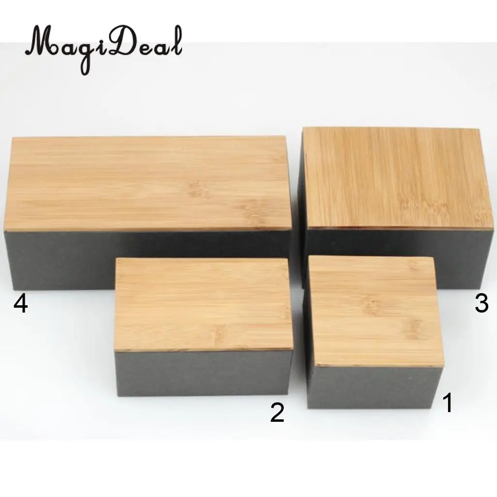 Bamboo Lid Tea Storage Box Tea Packing Box Handmade Natural Tea Coffee Caddy Jar Storage Holder Canister