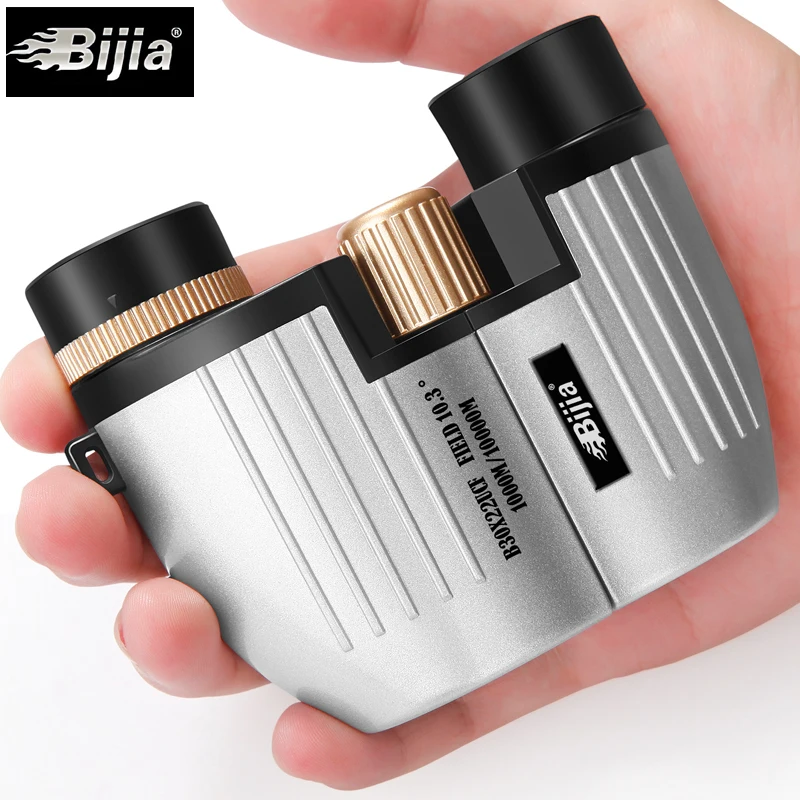 BIJIA 30x22 ميني جيب مناظير تلسكوب أوبرا نظارات ل كرة قدم رياضية ووتش المعيشة للماء