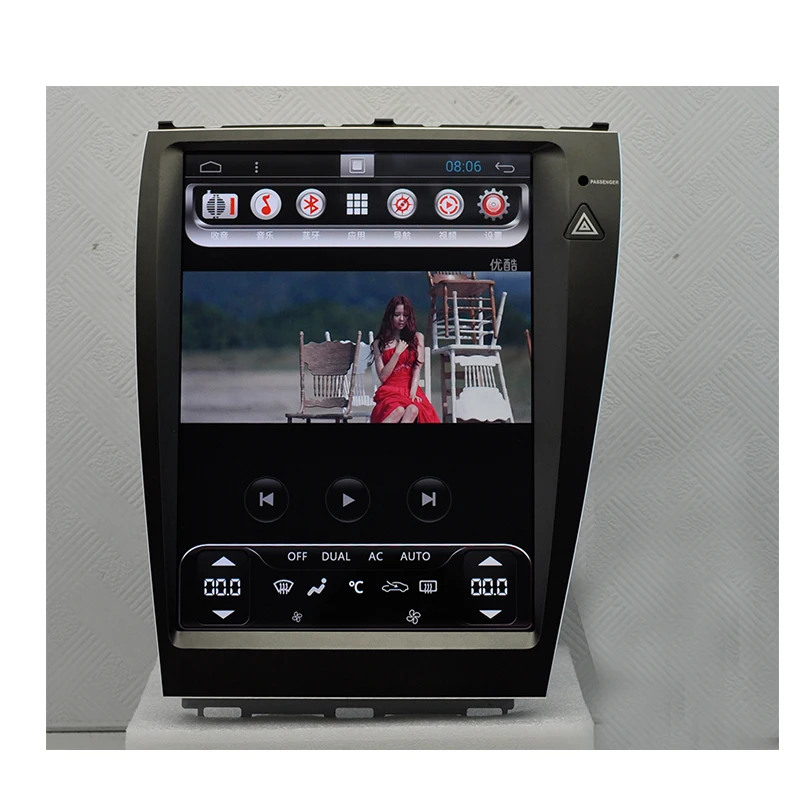 Aoluoya Оперативная память 2 GB 12,1 дюйма 1024*768 автомобильный dvd-плеер Android 6,0 для Lexus ES250 ES300 ES350 2006-2012 аудио радио gps навигации