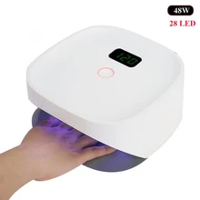 48 Вт УФ светодиодная лампа для ногтей сушилка для всех типов гель-датчик синхронизации для ногтей отверждения Гель-лак переносные Гвозди Инструменты УФ светодиодная лампа закалка