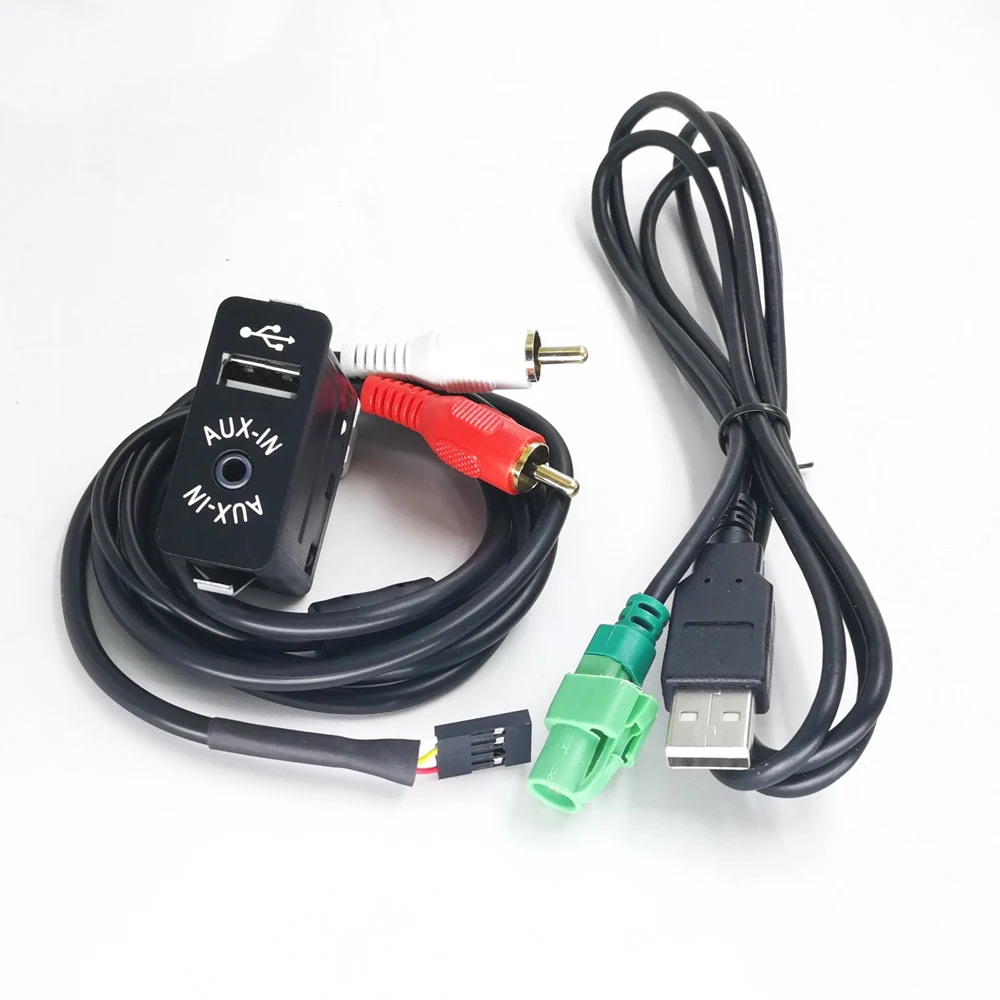 Biurlink AUX USB переключатель гнездо удлинить аудио USB/AUX зарядный адаптер для BMW для Audi для Honda Для Toyota для Nissan