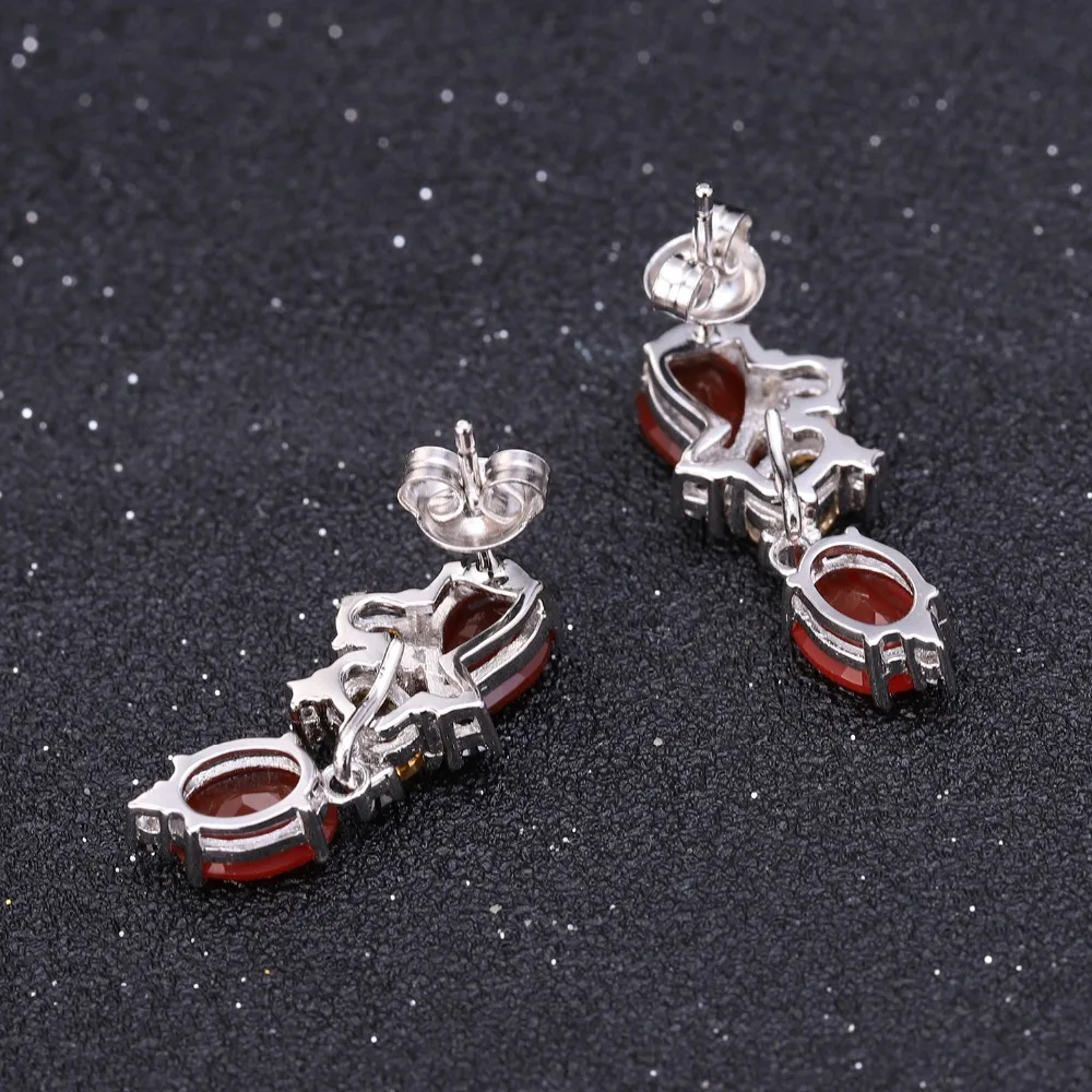 Женские Балетные сережки GEM'S серьги гвоздики из натурального кардалянского