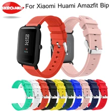 Спортивные силиконовые часы наручные ремешок для Xiaomi Huami Amazfit Bip бит темп Lite Молодежный Смарт-часы замена ремешок для huami