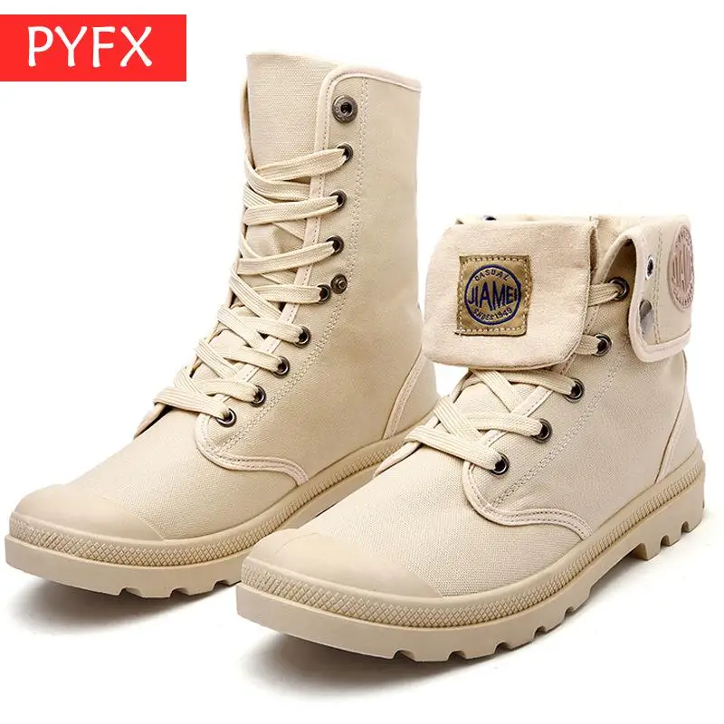 

2019 autumn large size men's retro gray high Martin boots Thick bottom non-slip High help lace-up flat Sneakers fitness shoes