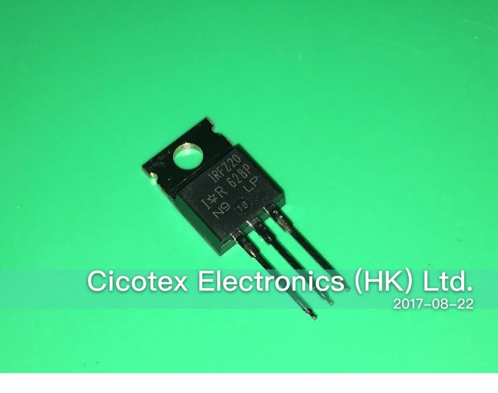 10 Pz/Lotto Irfz20Pbf To-220Ab Mosfet N-Ch 50 V 15A To220Ab Irfz20