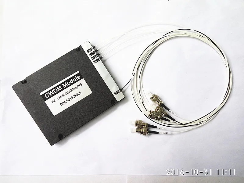 

Fiber Optic 3 Channel CWDM Mux Demux Module 1490nm/1510nm/1550nm with FC/APC Connector