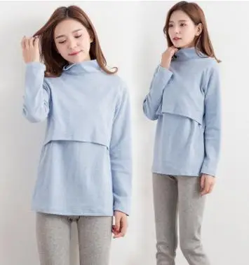 Maternity Tops Nursing Clothes 2018 Spring Autumn Cotton Thicken Breastfeeding Clothing for Pregnant Women Feeding Clothes WX938 Maternity Tops Nursing Clothes 2018 Spring Autumn Cotton Thicken Breastfeeding Clothing for Pregnant Women Feeding Clothes WX938