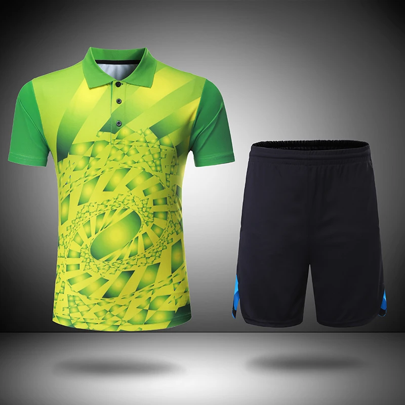 Free Print Name Table Tennis Wear Sets Men  Badminton Sets  Sports Badminton Uniforms  Badminton Shi