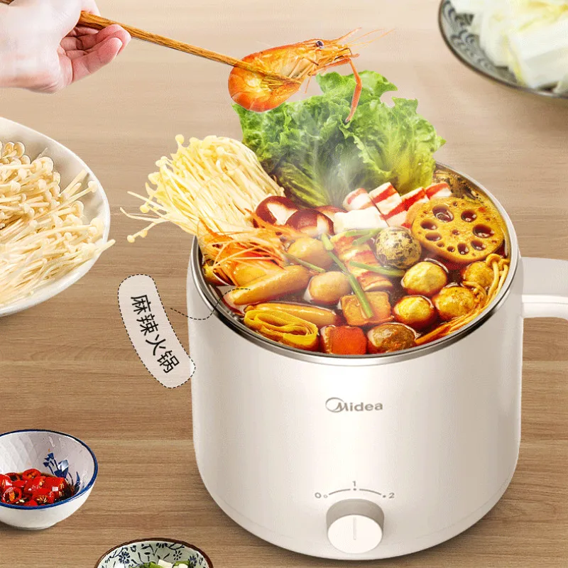 Portable Electric Multi Cooker 1.2l Noodle Porridge Cooker Soup Pot