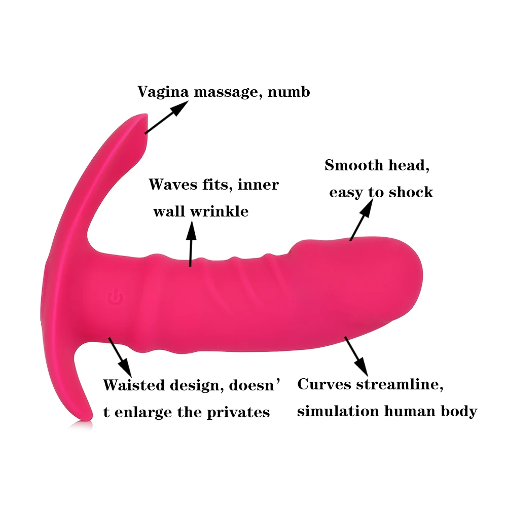 Wireless Remote Heating Dildo Vibrator for Woman Silicone Strap On Dildo Panties Adult Intimate Clitoris Stimulator Anal Sex Toy (2)