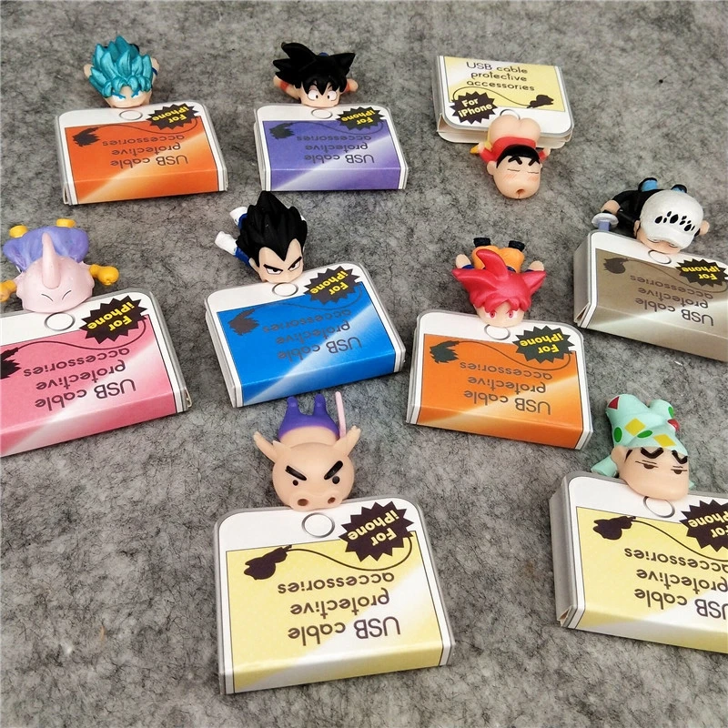 

Cable Bite Anime Cartoon Protect for IPhone Toy Figure Cable Bite Animal Dragon Ball Accessory Cable Phone Holder iPad Data Line