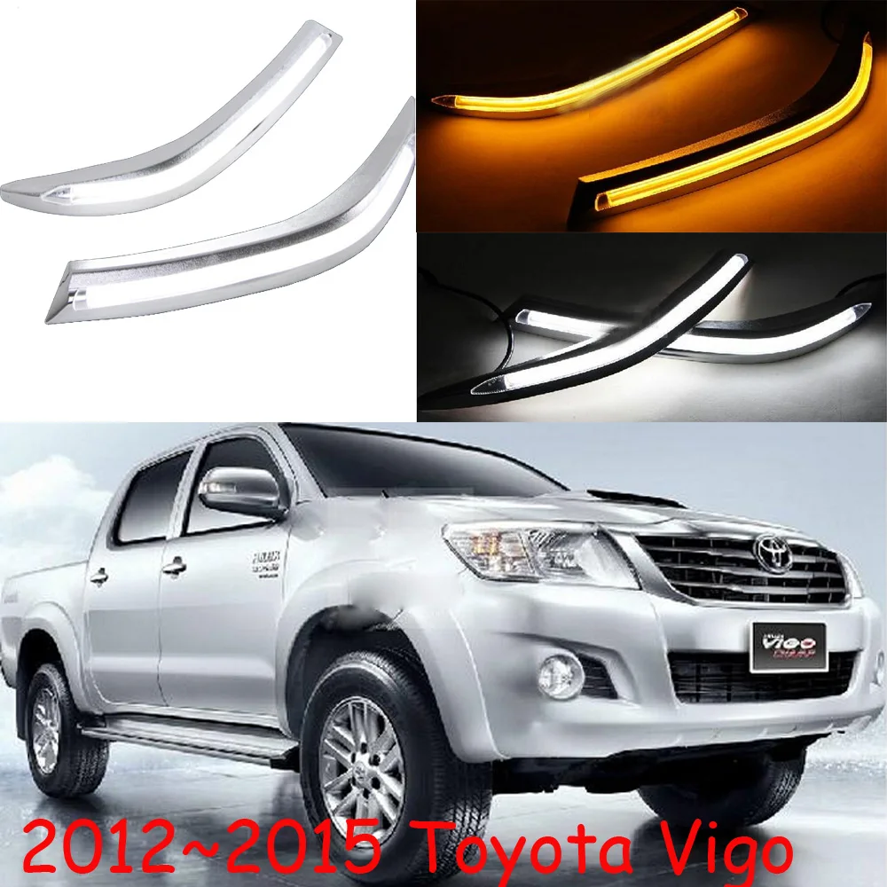 Светодиодный 2012 ~ 2014 Hilux VIGO Дневной светильник противотуманная фара головной vios
