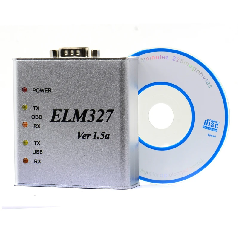 Beste Metalen Aluminium ELM327 V1.5 OBD2 Auto Diagnostic Tool ELM 327 V1.5a OBD OBDII ELM327 USB Metalen Interface Foutcode Scan
