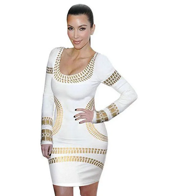 Eygpt Gold Long Sleeve Dresses