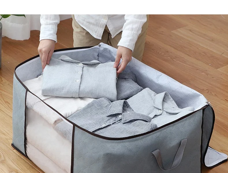 5pcs/set Home Non-Woven Fabric Closet Organizer Clothing Quilt Sundries Storage Bag Tidy Box Foldable Zipper Wardrobe Organizer 5pcs/set Home Non-Woven Fabric Closet Organizer Clothing Quilt Sundries Storage Bag Tidy Box Foldable Zipper Wardrobe Organizer