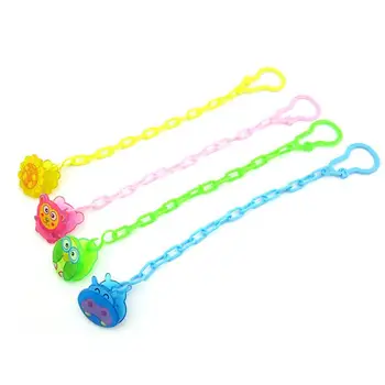

Newborn Baby Pacifier Chain Clip Cartoon Animal Infant Pacifier Teether Anti lost Holder Toddler Soother Nipple Chain Clip Care