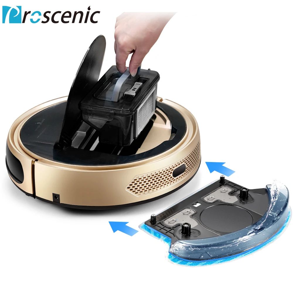 Proscenic 790T Robot Vacuum Cleaner Wifi Connected Home Automatic Sweeping Dust Mopping APP Smart Planned Vacuum Cleaner