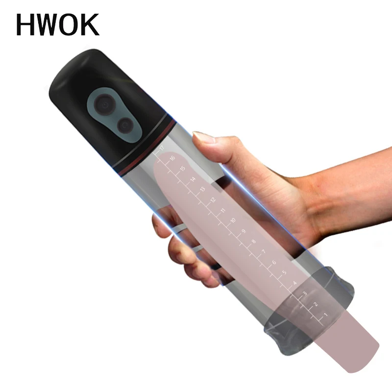 Kopen Penis Pomp Automatische Vacu uuml;m Zuig, Vibrator Automatische Penisvergroter Male Enhancement, penis extender sex toys voor mannen