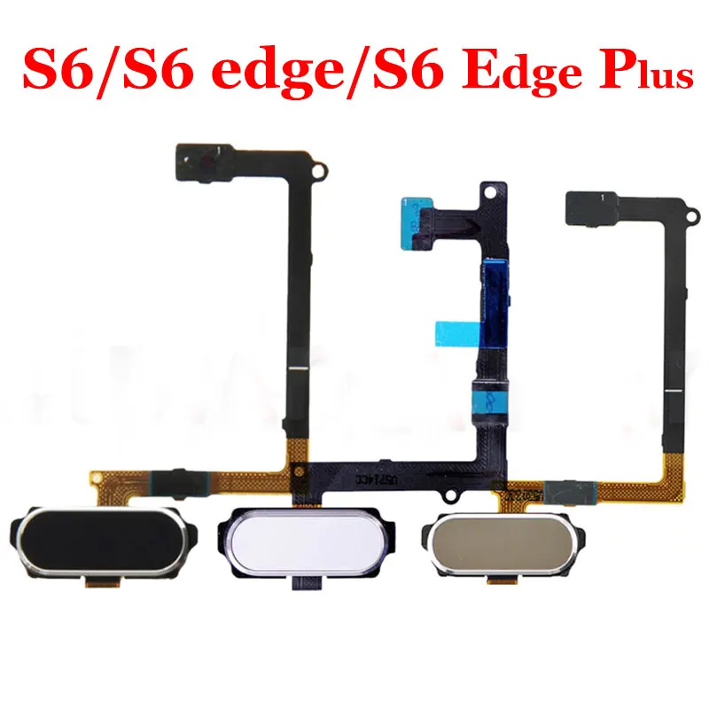 Оригинальная Кнопка для Samsung Galaxy S6 G920F Edge G925F Plus G928F с датчиком отпечатков пальцев и