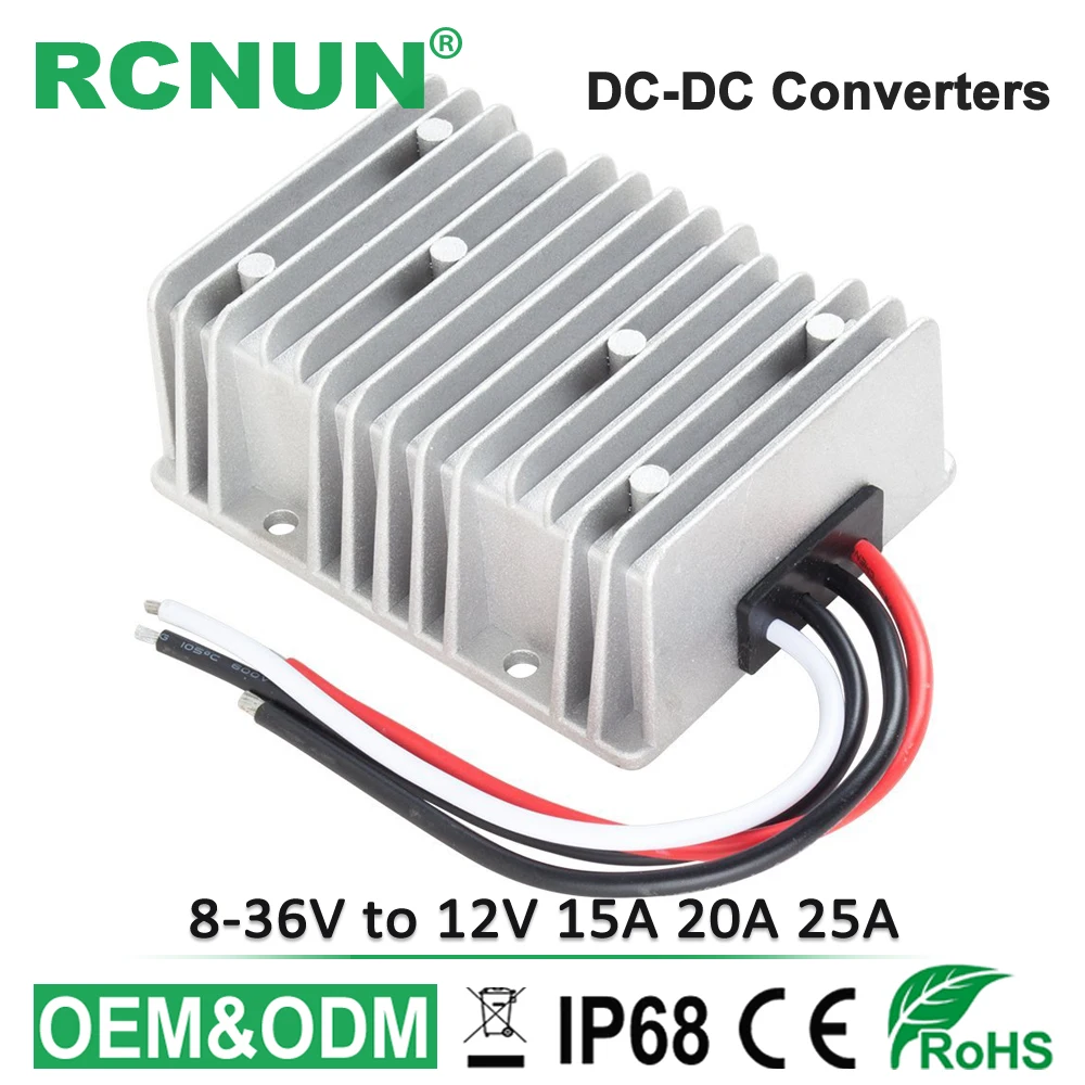 

Automatic Boost Buck DC-DC Converter 8-36V TO 12V 15A 20A 30A Power Supply Module 300W 12V to 12V DC Voltage Stabilizer CE RoHS