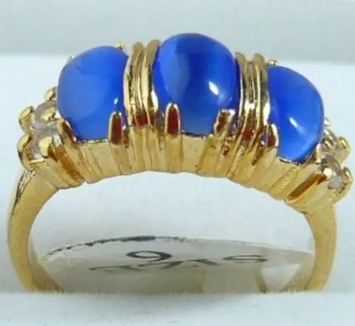 Кольцо #7 8 9 exit зеленый черный агат/синий опал|ring style|18kgp ringblue opal |