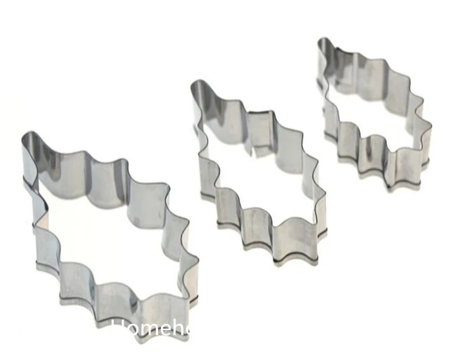 holly leaf cake cutting set 4 j