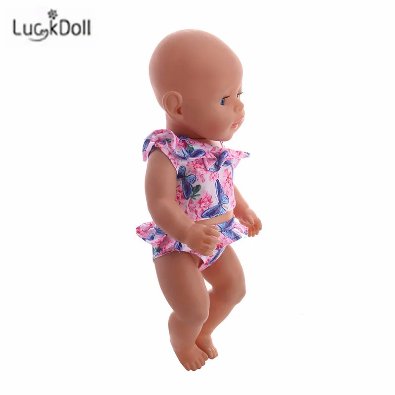 LUCKDOLL Купальник Модный костюм подходит 18 дюймов Американский 43 см Кукла одежда аксессуары, игрушки для девочек, поколение, подарок на день рождения