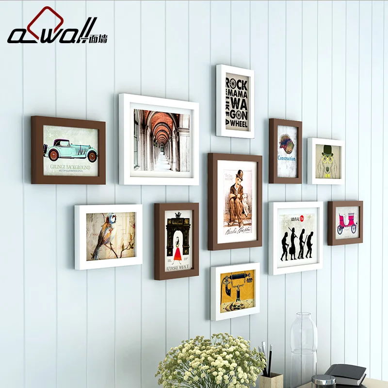 11 Pieces/Lot Vintage Picture Frames Wood Photo Frame For ...