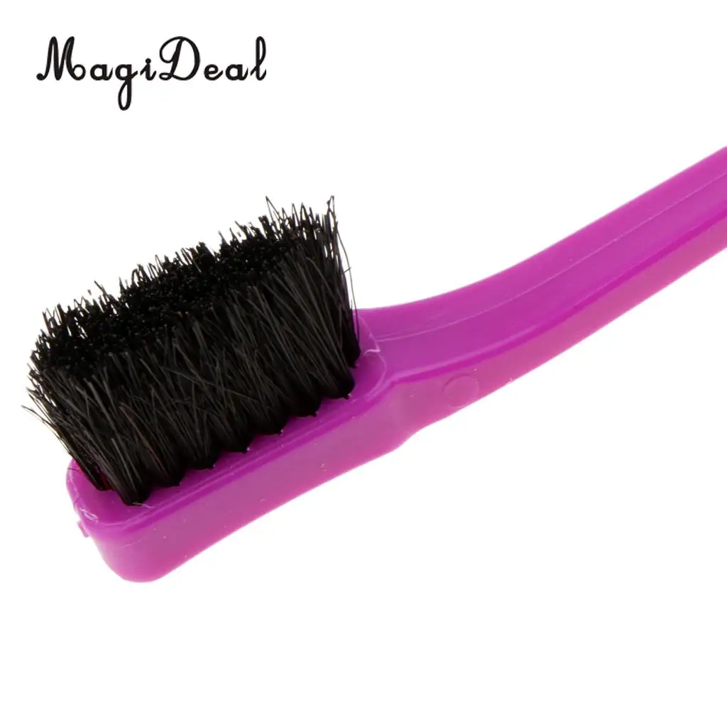 7'' Beauty Double Sided Edge Control Hair Brush Comb Hair Styling Hairbrush Comb End Grooms Smooths Edges High Quality