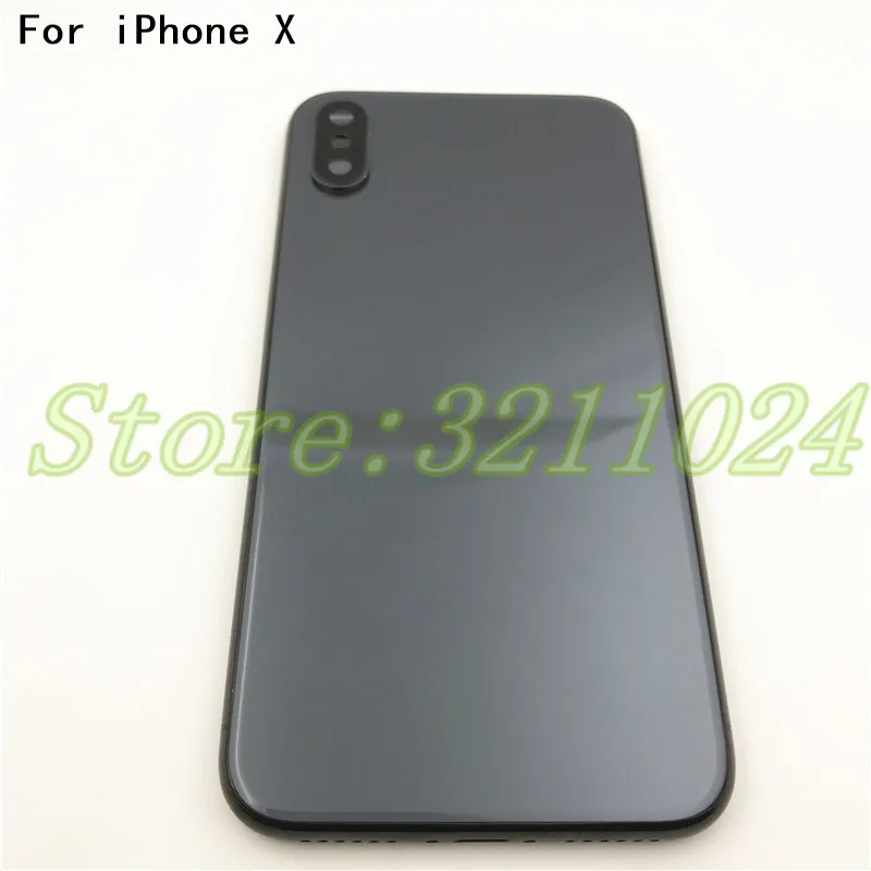 

Good quality Original For iphone X New Back Middle Frame Chassis Full Housing Assembly Battery Cover For iphone X back Housing