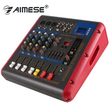 PMR506 4-канальный 250 Вт* 2 усилитель микрофона смешивания звуковая консоль Мощность смеситель USB 48 V монитор 2 в 1 Функция