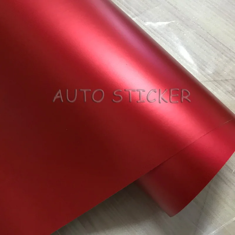 red matte metallic satin car wraps car sticker 7
