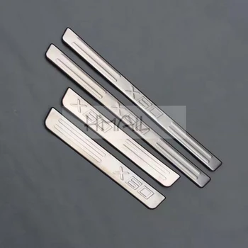 

Stainless steel door sill strip for LIFAN X60 2011-15 Threshold trim car styling welcome pedal Scuff plate cover film stickers