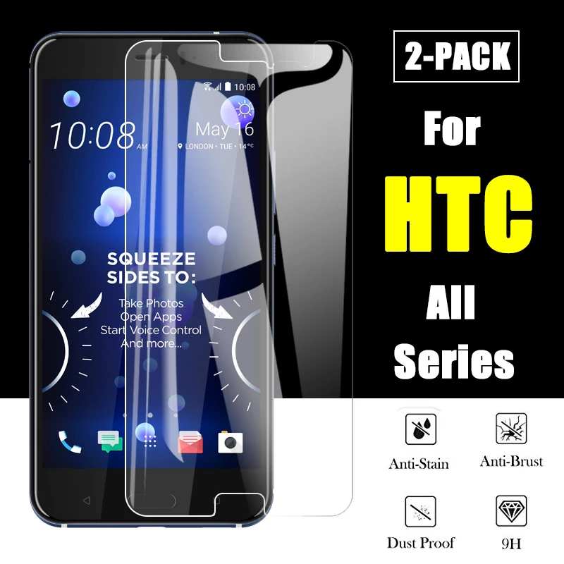 2 шт. Защитное стекло для HTC U11 пленка закаленное one m7 m8 m9 U play ультра защита экрана