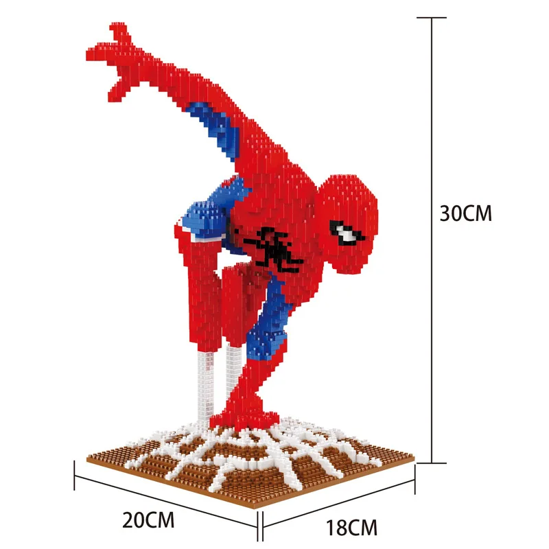 

Avengers Spider Man Super Hero 3D Model DIY Diamond Blocks Bricks Mini Building Assembly Toy