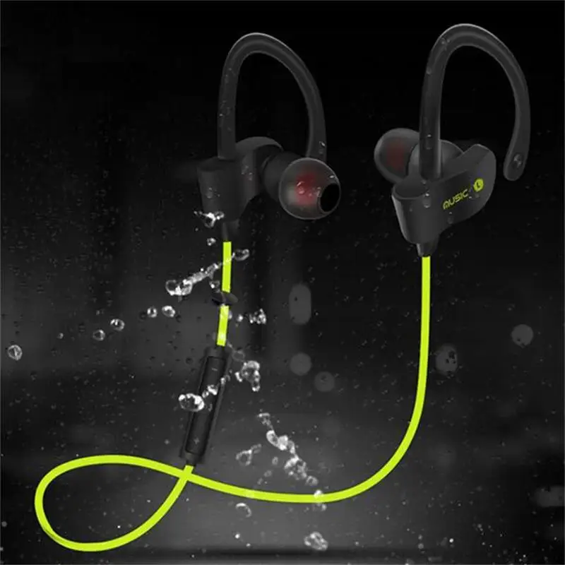 

High Quality Wireless Bluetooth Earphone Sport Sweat proof Stereo Earbud Headset In-Ear Earphones with Mic for iPhone Smartphone
