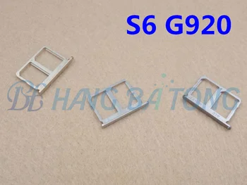 

10pcs new original dual/single sim for Samsung Galaxy S6 G920 G920F G9208 SIM Card Slot SD Card Tray Holder Adapter all color