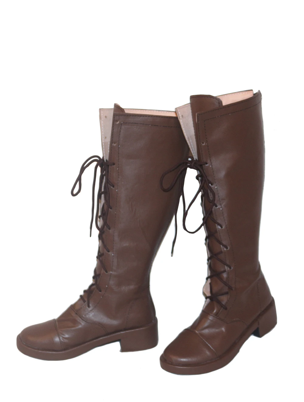 The Promised Neverland Emma Cosplay Boots Brown Shoes Custom Made Any Size (3)